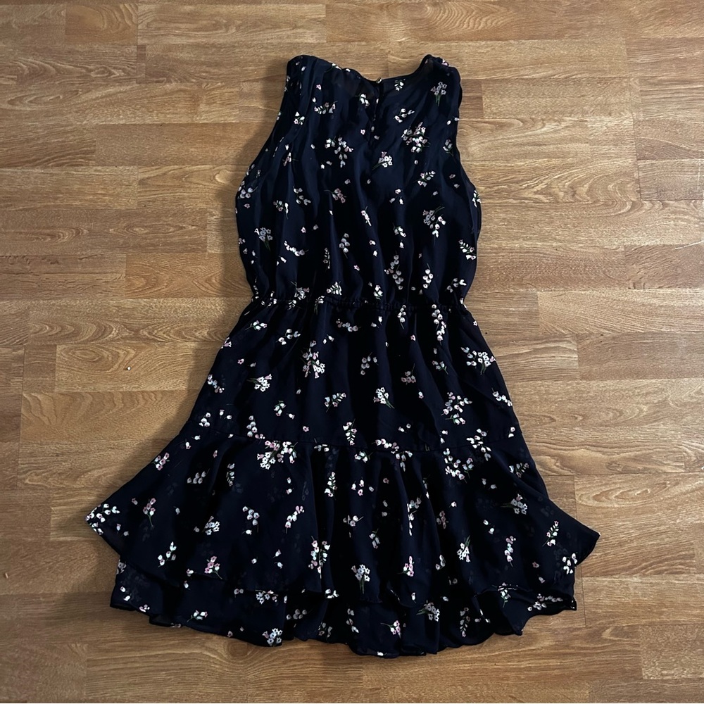 Tommy Hilfiger Navy blue floral mini summer cocktail spring sundress dress sz S - Picture 6 of 7